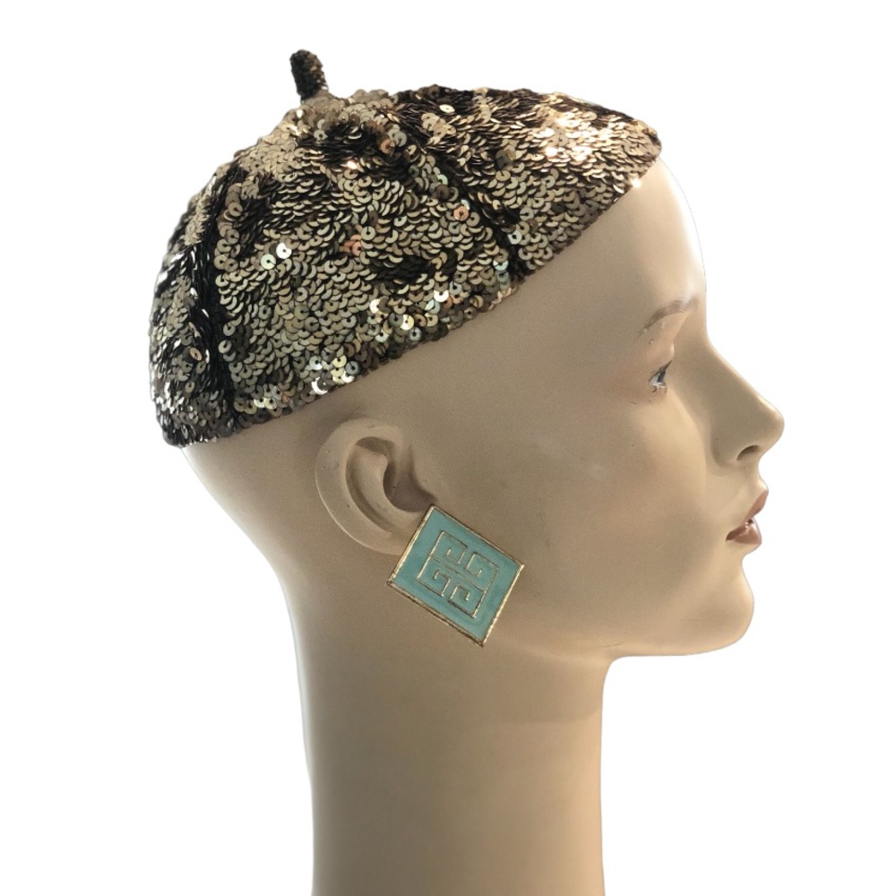 Vintage Sequinned Beanie - Picture 2 of 8